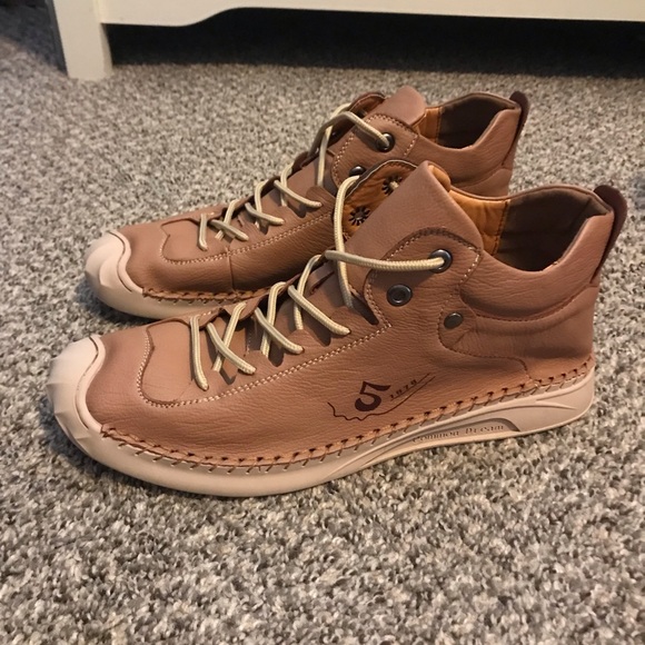 Fashion 5 1978 mens European style soft leather high tops - Picture 3 of 6